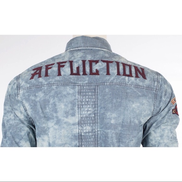 AFFLICTION Men's Button Down Fort Story - Picture 9 of 10